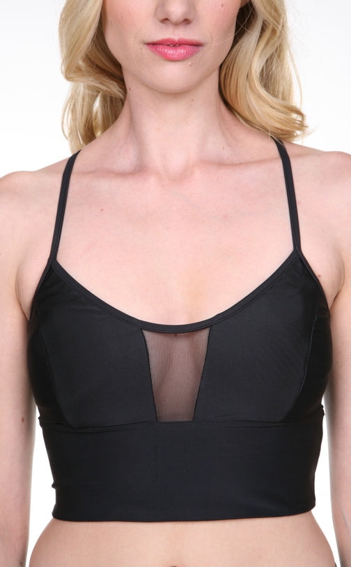 Cropped Wide Band Bra