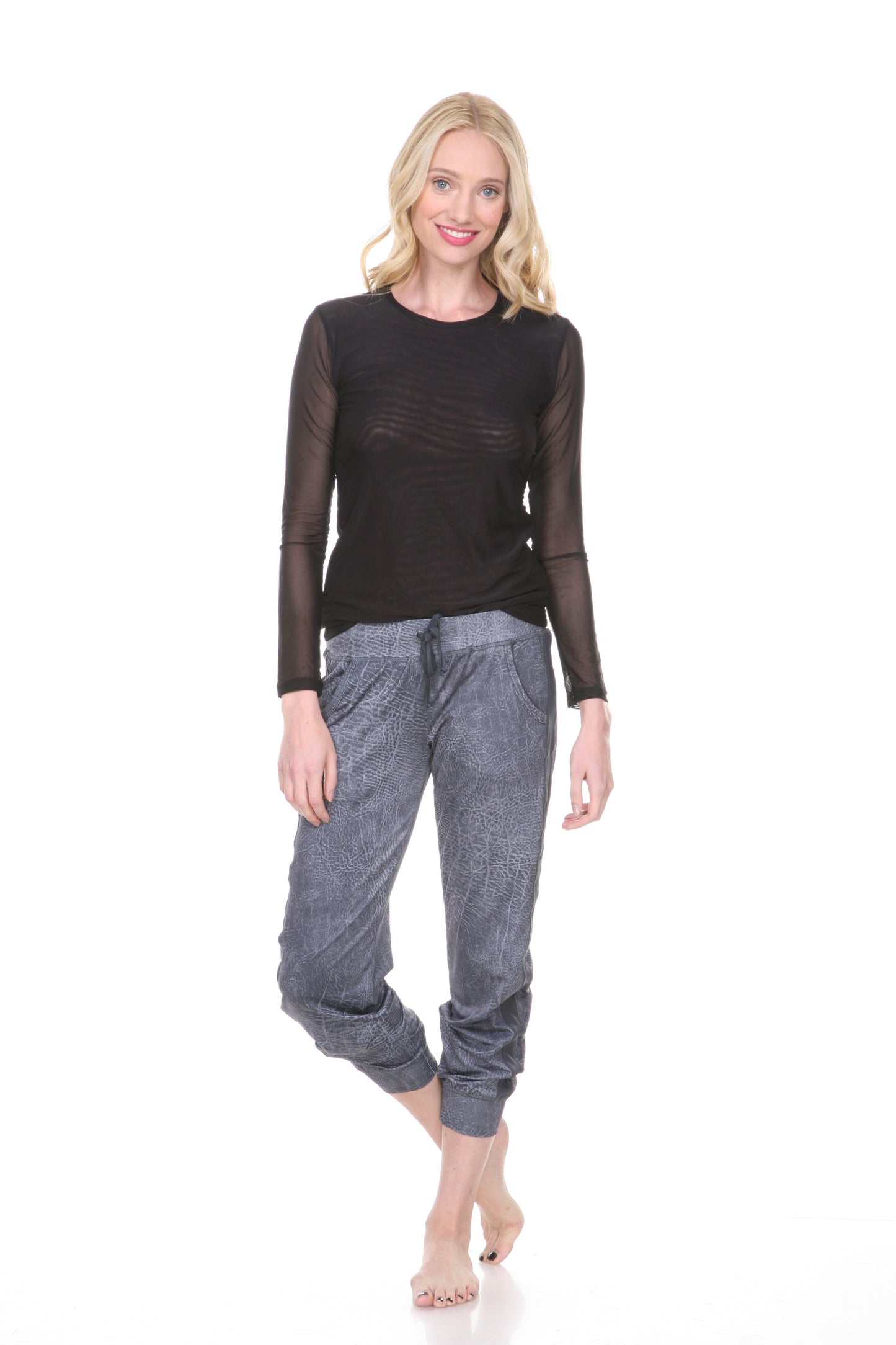 Mesh Long Sleeve Tee