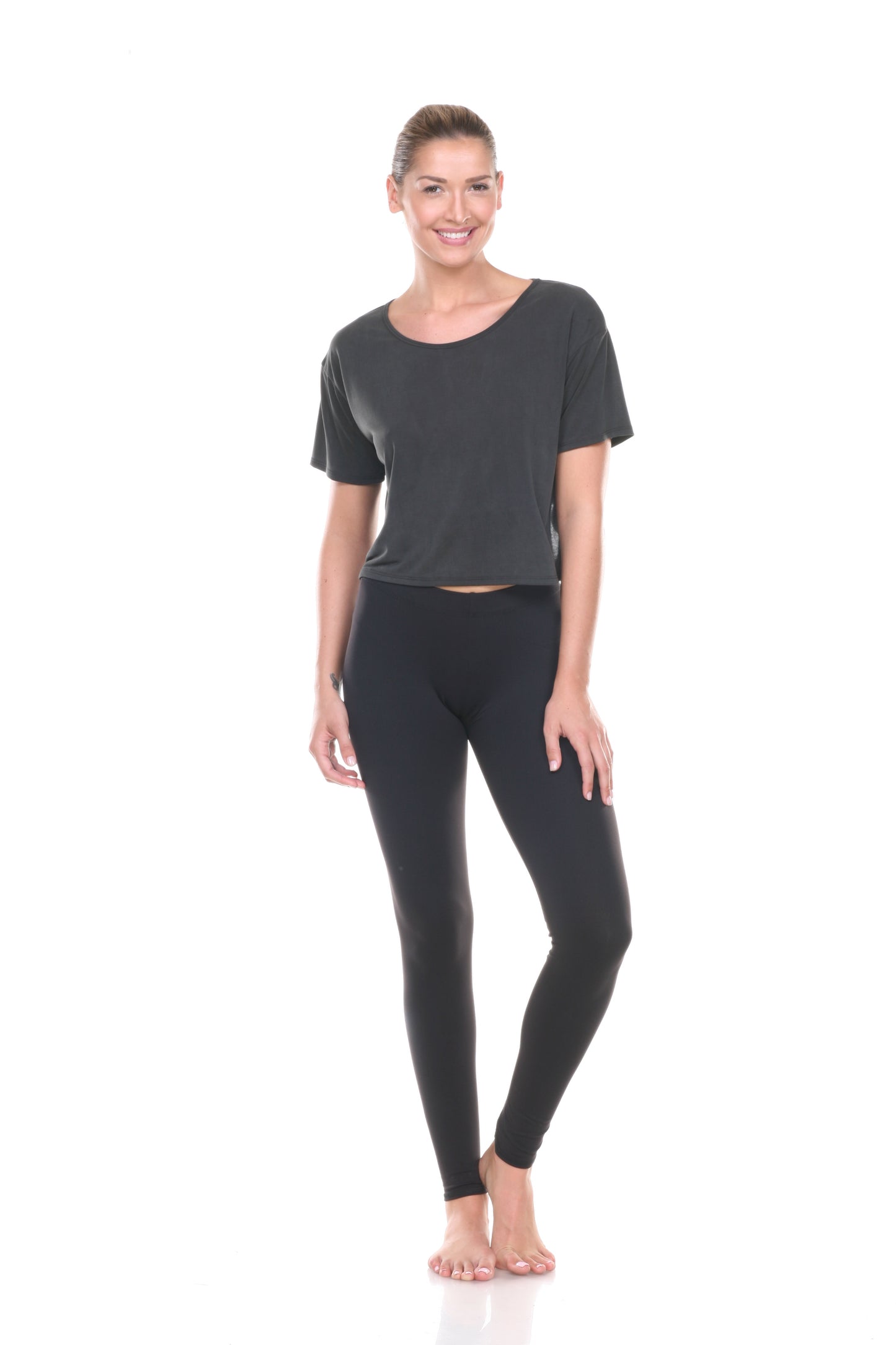 Brushed Jersey Scoopback Tee