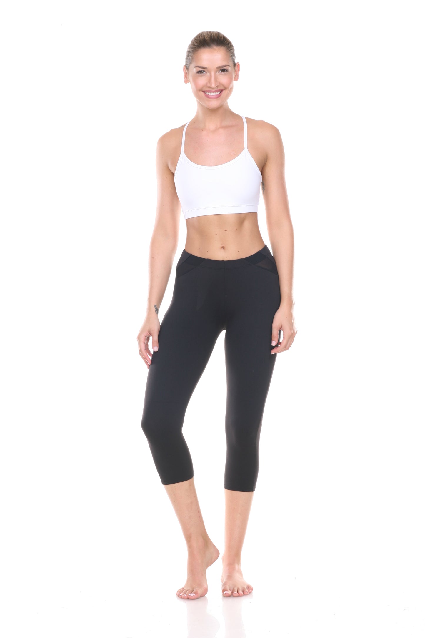 Mesh Cutout Capri