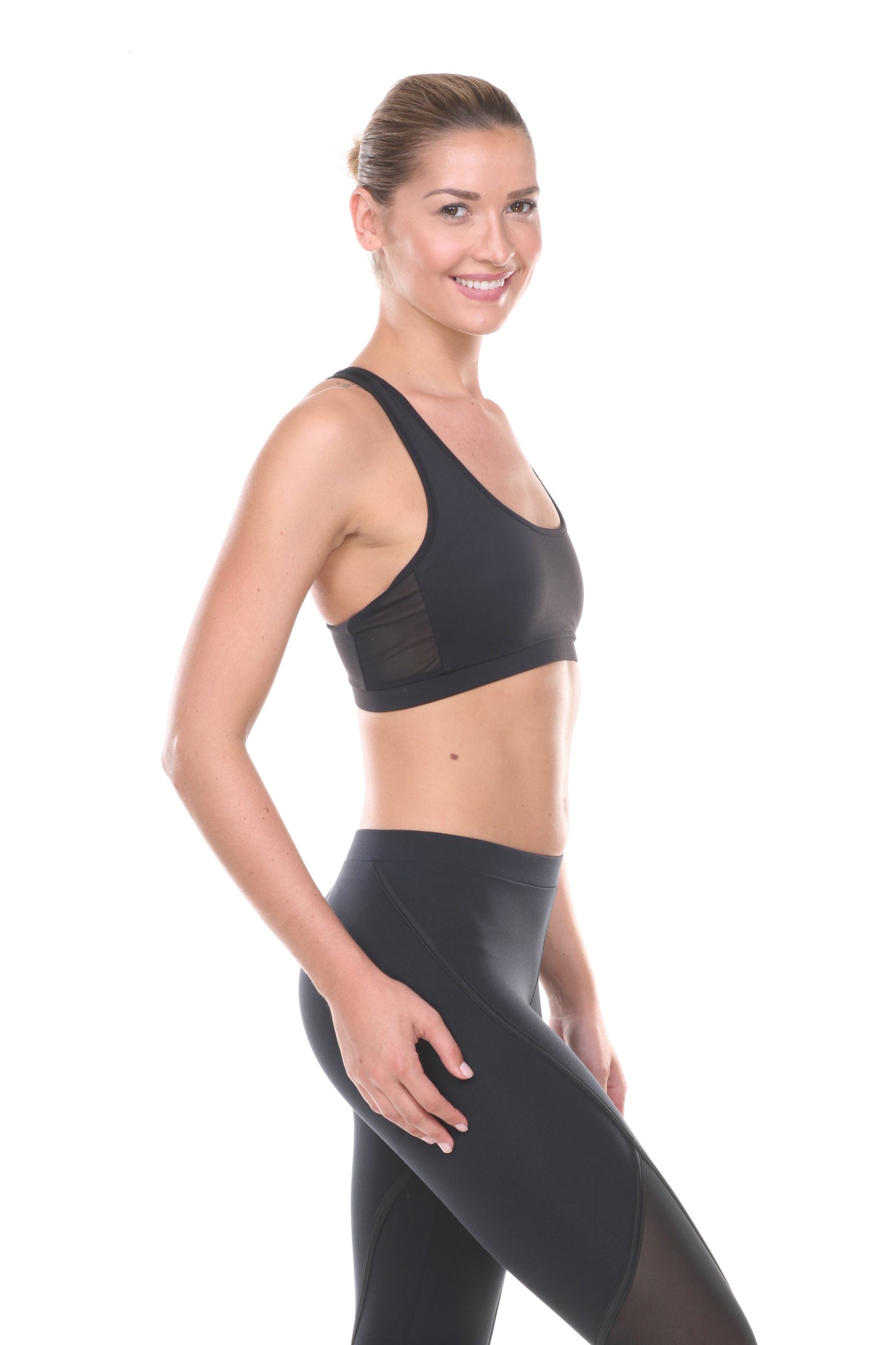 Racer Mesh Sports Bra