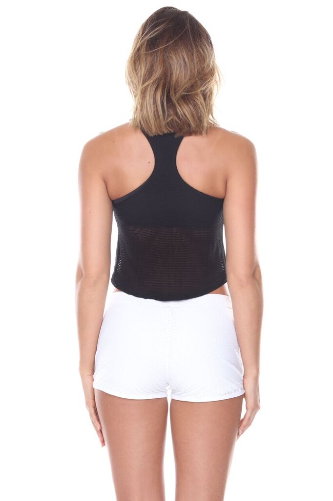 Mesh Cropped Tank