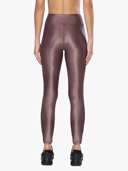 High Waist Lustrous Legging Marsala