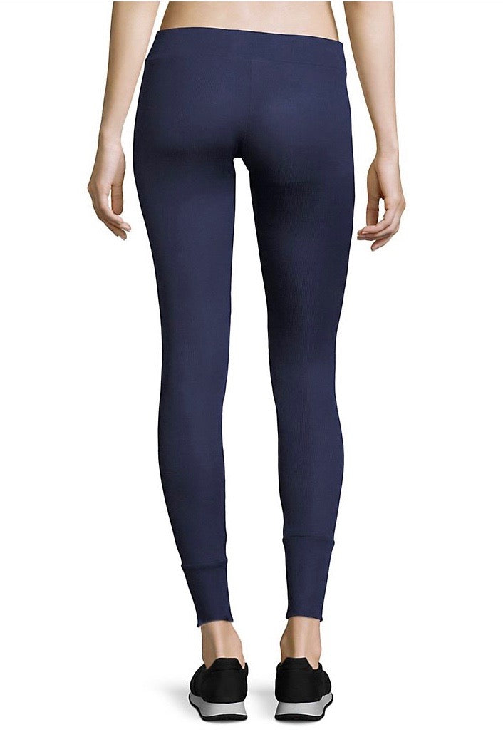 Performance Legging Navy Ribbed