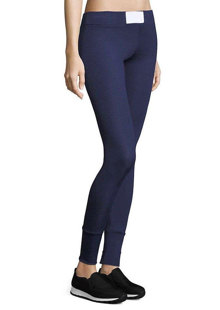 Performance Legging Navy Ribbed