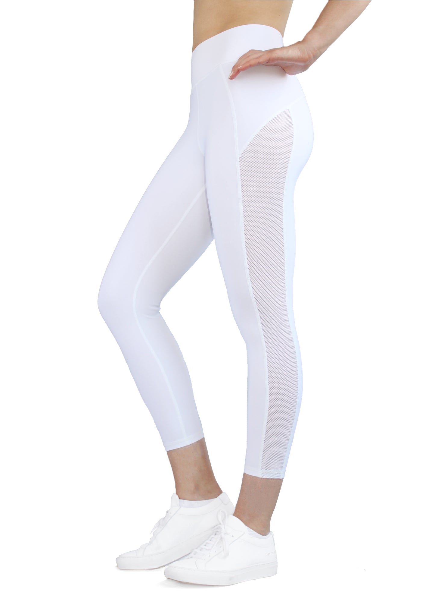Stardust Crop Legging White