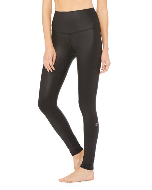 High-Waist Airbrush Legging Glossy
