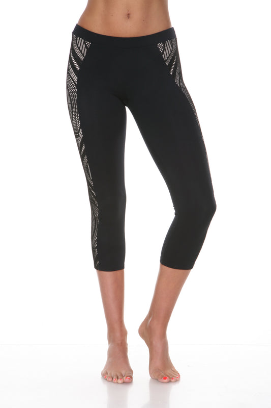 Lace Side Panel Legging