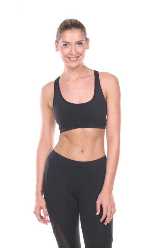 Racer Mesh Sports Bra