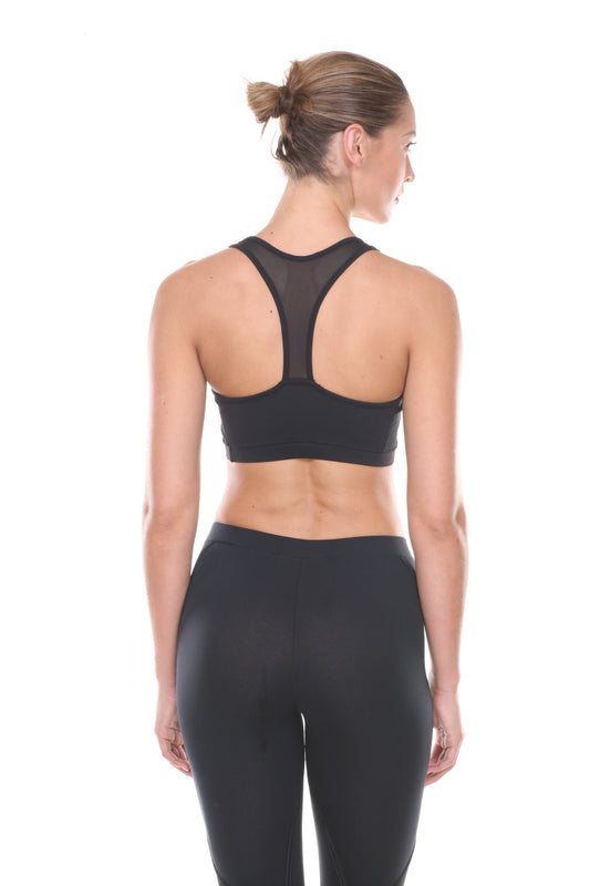 Racer Mesh Sports Bra