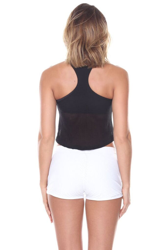 Mesh Cropped Tank