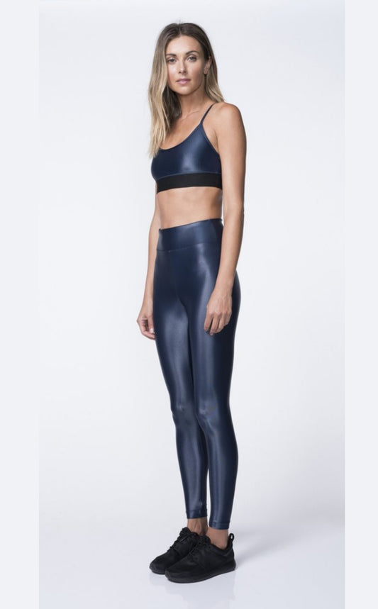 High Waist Lustrous Legging Midnight