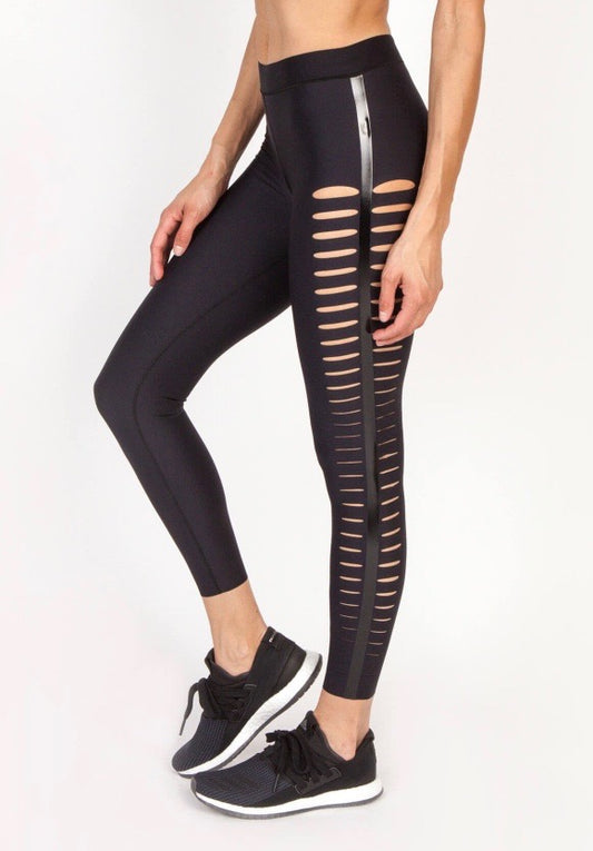 Ultra High Silk Slash Legging