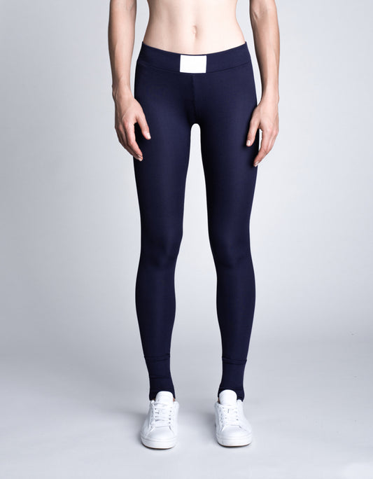 Performance Legging Navy Ribbed