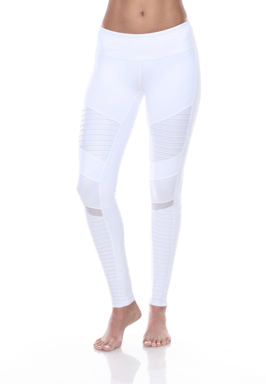 Moto Legging White